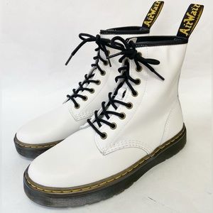 Dr. Martens Women's WhiteZavala Combat Boot
Size US 8M